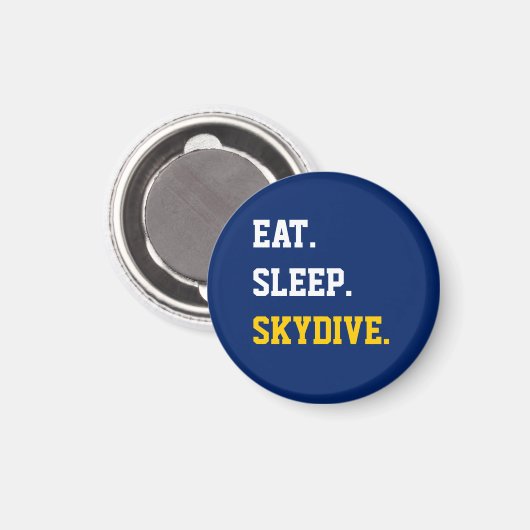Eat Sleep Skydive Magneet (Voorkant / Achterkant)