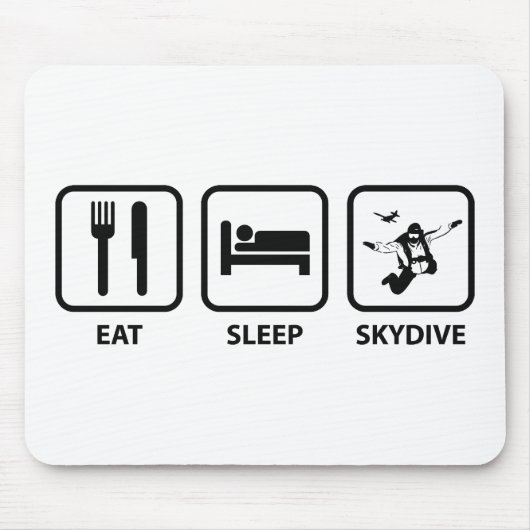 Eat Sleep Skydive Muismat (Voorkant)