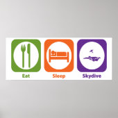 Eat Sleep Skydive Poster (Voorkant)