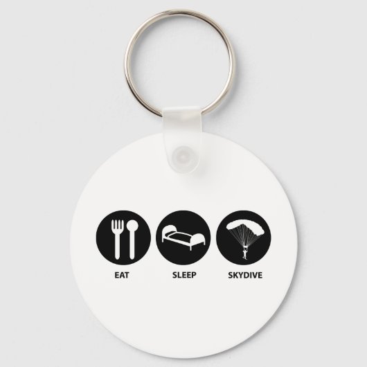 Eat Sleep SkyDive Sleutelhanger (Voorkant)