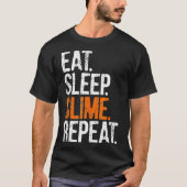 Eat Sleep Slime Repeat Tshirt (Voorkant)