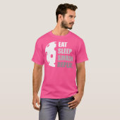 Eat Sleep Smash Repeat Funny Pickleball T-shirt (Voorkant volledig)