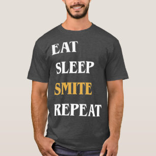 Eat Sleep Smite Herhaal Funny Paladin T-shirt