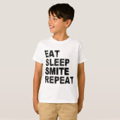 Eat Sleep Smite Herhalen T-shirt (Voorkant volledig)