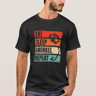 Eat Sleep Snorkel Herhaal Scuba Diver Diving Snork T-shirt