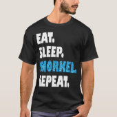Eat Sleep Snorkel Repeat T-shirt (Voorkant)