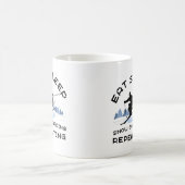 Eat Sleep Snowboarding Herhaling Koffiemok (Center)