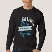 Eat Sleep Snowboarding Herhaling Trui (Voorkant)