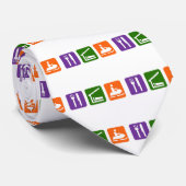 Eat Sleep Snowmobiing Stropdas (Opgerold)