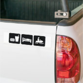 Eat Sleep Snowmobile Bumpersticker (Op Truck)