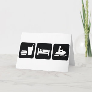 Eat Sleep Snowmobile Kaart