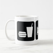 Eat Sleep Snowmobile Koffiemok (Links)