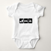 Eat Sleep Snowmobile Romper (Voorkant)