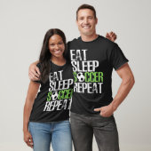 Eat Sleep Soccer Herhaal Shirt Cool Sport Player G (Unisex)
