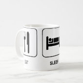 Eat Sleep Soccer Mok (Voorkant links)