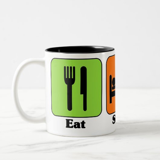 Eat Sleep Soccer mok (Links)