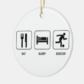 Eat Sleep Soccer Ornament (Links)
