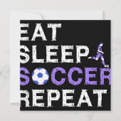 Eat Sleep Soccer Repeat Shirt Cool Sport Player Save The Date (Voorkant)