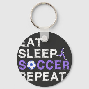 Eat Sleep Soccer Repeat Shirt Cool Sport Player Sleutelhanger