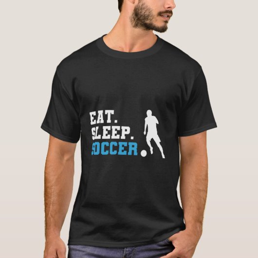 Eat Sleep Soccer T-shirt (Voorkant)