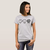 Eat Sleep Soccer T-shirt (Voorkant volledig)