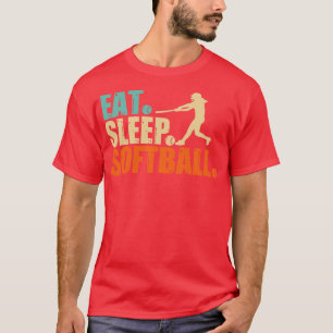 Eat Sleep Softball T-shirt