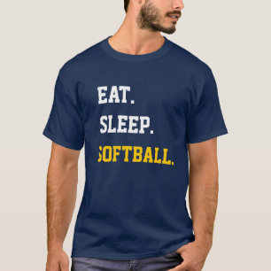 Eat Sleep Softball T-shirt