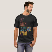 Eat Sleep Solve Repeat  Solve Cube Puzzle Fun  3 T-shirt (Voorkant volledig)
