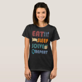 Eat Sleep Solve Repeat  Solve Cube Puzzle Fun T-shirt (Voorkant volledig)