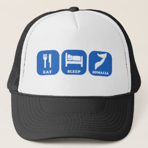 Eat Sleep Somalië Trucker Pet