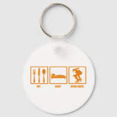 Eat Sleep Speed Schaats Sleutelhanger (Voorkant)