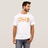 Eat Sleep Speed Schaats T-shirt (Voorkant volledig)