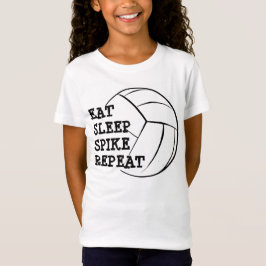 Eat Sleep Spike Repat Volleyball Shirt