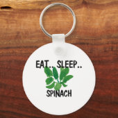 Eat Sleep SPINACH Sleutelhanger (Voorkant)