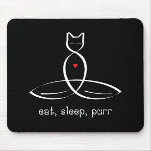 Eat Sleep Spint - Fancy stijltekst. Muismat