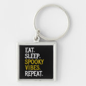 Eat Sleep Spooky Vibes Repeat - Halloween 2022 Sleutelhanger (Voorkant)