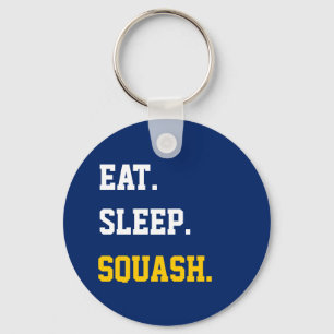 Eat Sleep Squash Sleutelhanger