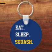 Eat Sleep Squash Sleutelhanger (Voorkant)
