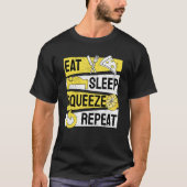 Eat Sleep Squeeze Herhaal limonade standaard T-shirt (Voorkant)