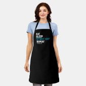 Eat Sleep Stack Funny XRP Crypto Quote Meme Schort (Gedragen)