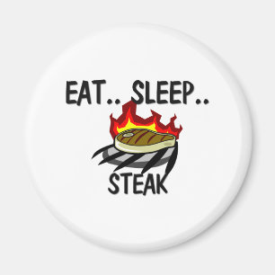 Eat Sleep STEAK Magneet