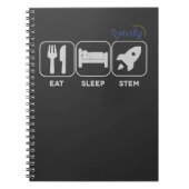 Eat Sleep STEM met Vivify Logo Notitieboek (Voorkant)