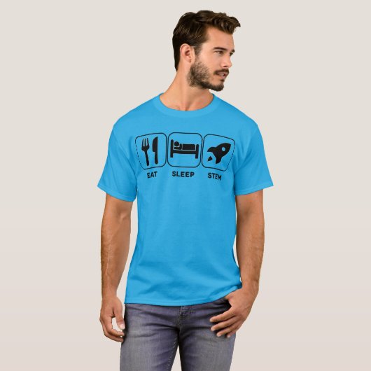 Eat Sleep STEM T-Shirt (Voorkant volledig)