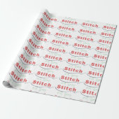 Eat Sleep Stitch Cadeaupapier (Uitgerold)