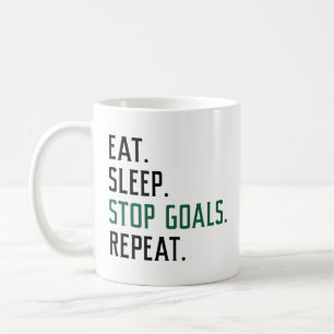 Eat Sleep Stop Goals Herhaal Koffiemok