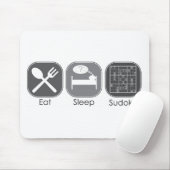 Eat Sleep Sudoku Copy Muismat (Met muis)