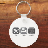 Eat Sleep Sudoku Copy Sleutelhanger (Voorkant)