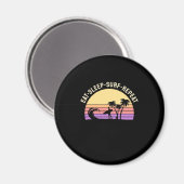 Eat Sleep Surf Herhalen Magneet (Voorkant / Achterkant)