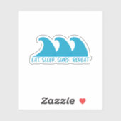 Eat Sleep Surf Repeat Sticker (Vel)