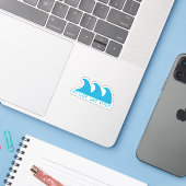 Eat Sleep Surf Repeat Sticker (Laptop met iPhone)
